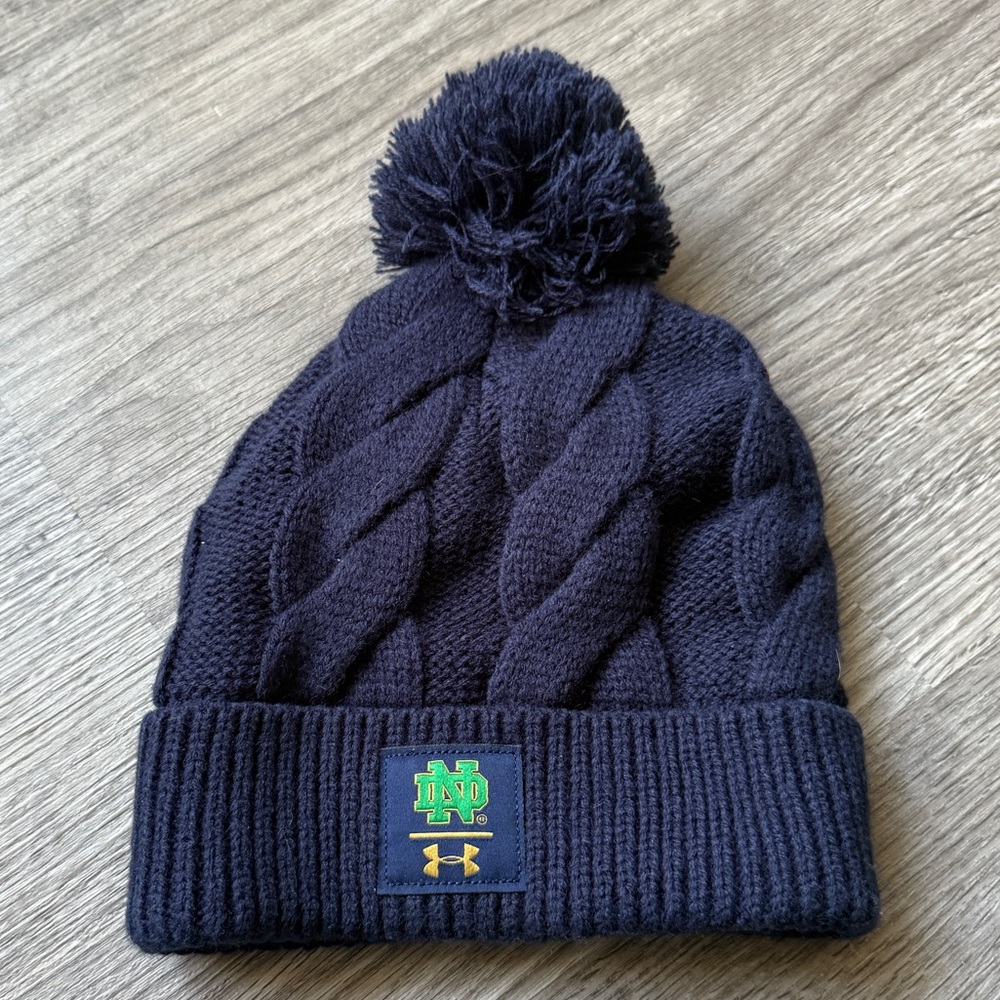 Under Armour Notre Dame Pom Beanie